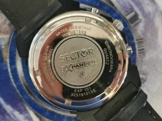 Orologio Sector Expander Uomo Nero Giallo