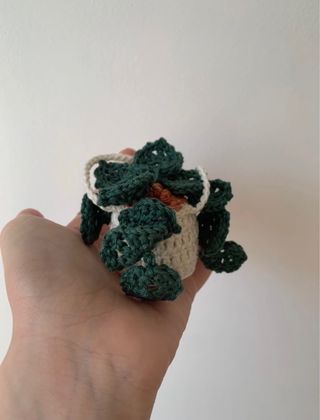 Piantina pendente uncinetto
