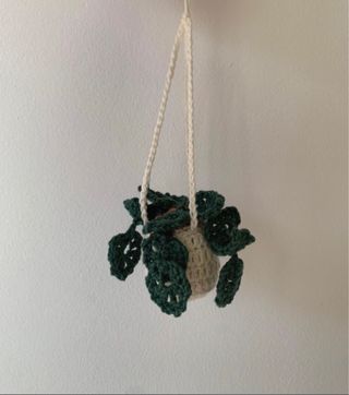 Piantina pendente uncinetto