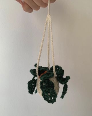 Piantina pendente uncinetto