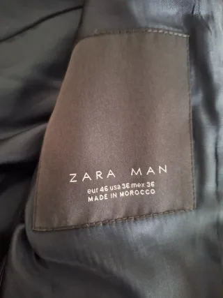 Chaqueta Zara Man ,Negra Hombre