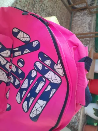 Mochila Fila Rosa con Diseño Diamantes