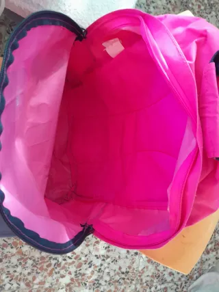 Mochila Fila Rosa con Diseño Diamantes