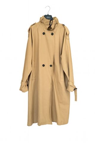 Gabardina larga beige estilo trench Talla M/L