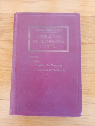 Libro del 1926 'Problemi di Tecnologia Tessile'