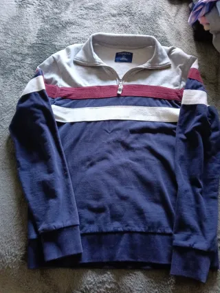 Sudadera Russell cuello alto cremallera S