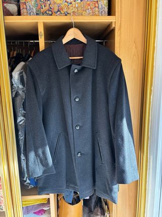 Abrigo Hombre Aquila Alpacca Talla 52 Gris