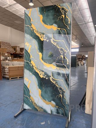 Placa decorativa Ola Esmeralda