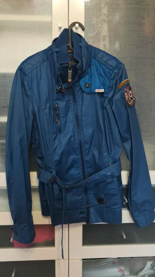 Chaqueta Khujo azul entretiempo mujer