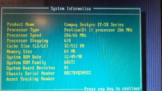 Computer Compaq Pentium II Windows 95