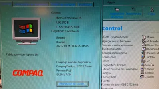 Computer Compaq Pentium II Windows 95