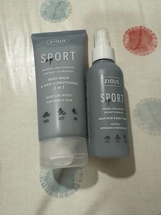 Pack Ziaja Sport: Sérum, Colonia, Protector y body