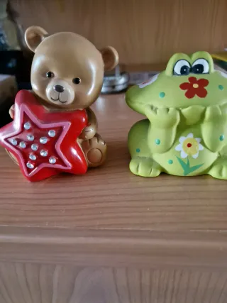 2 Salvadanai Orsetto e Rana