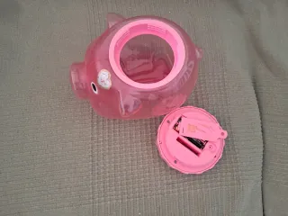 Hucha cerdito rosa cuenta monedas