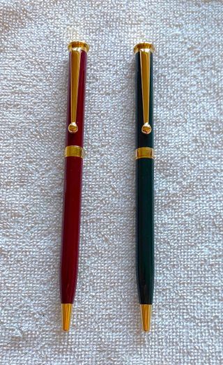 Due penne laccate vintage pubblicità portoghese