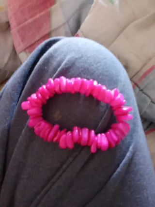 Pulsera elástica rosa