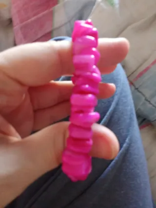 Pulsera elástica rosa