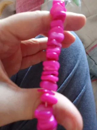 Pulsera elástica rosa
