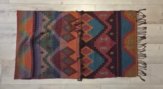 Bufanda mujer multicolor con flecos