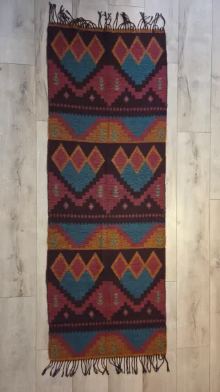 Bufanda mujer multicolor con flecos