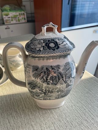 Servizio da caffè inglese in porcellana