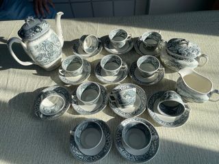 Servizio da caffè inglese in porcellana