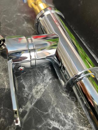 Grifo cocina extraíble Inox giratorio 360° gris acero