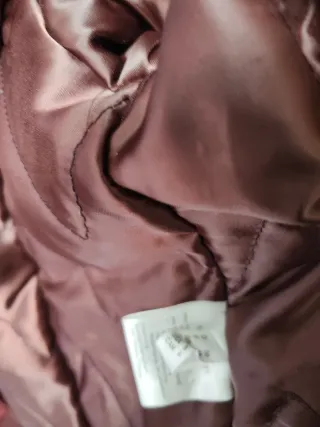 Abrigo largo burdeos Hucke