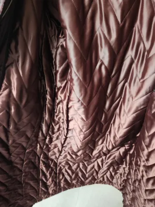 Abrigo largo burdeos Hucke