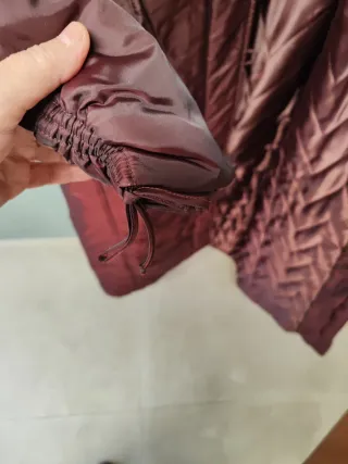 Abrigo largo burdeos Hucke