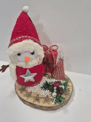 Decorazione pupazzo di neve per Natale