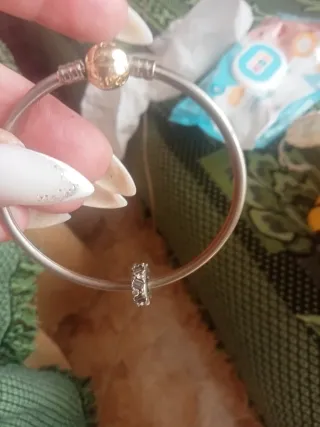 Pulsera Pandora Dorada y Plateada