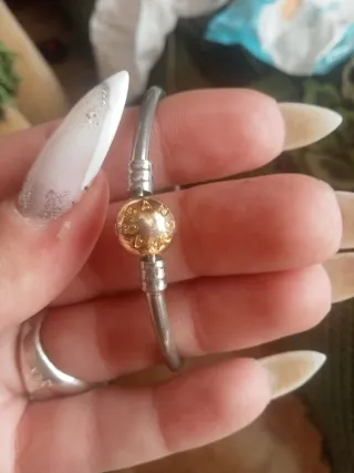 Pulsera Pandora Dorada y Plateada