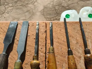 Juego 7 formones ingleses calidad