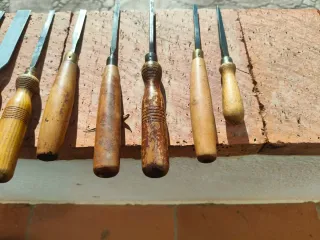 Juego 7 formones ingleses calidad