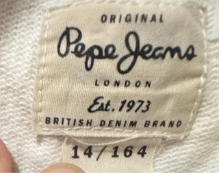 Sudadera Pepe Jeans Blanca Talla M
