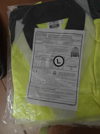 Lote Ropa Trabajo Reflectante Amarilla Valento Tal