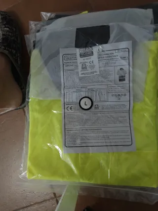 Lote Ropa Trabajo Reflectante Amarilla Valento Tal