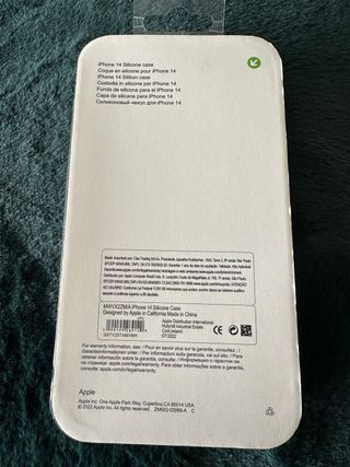 Custodia in silicone per iPhone 14 viola