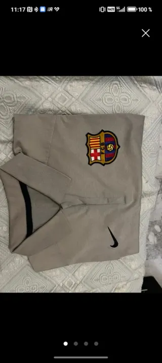 Polo FC Barcelona Nike Beige Talla XL