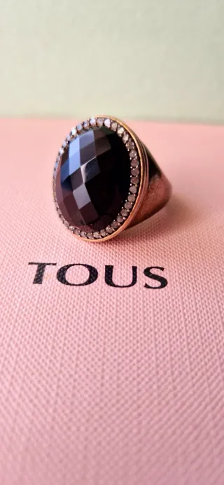 Anillo Tous Plata Pavonada Diamantes