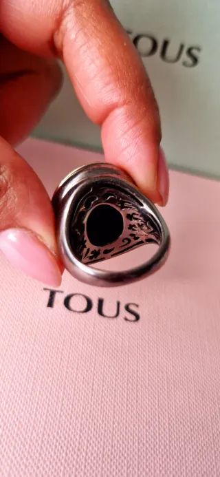 Anillo Tous Plata Pavonada Diamantes