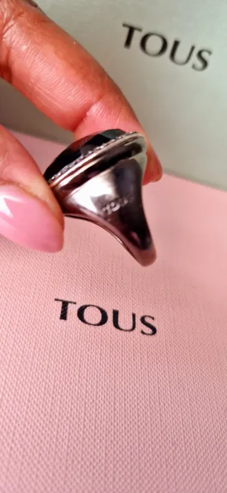 Anillo Tous Plata Pavonada Diamantes