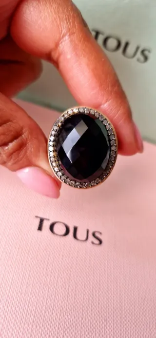 Anillo Tous Plata Pavonada Diamantes