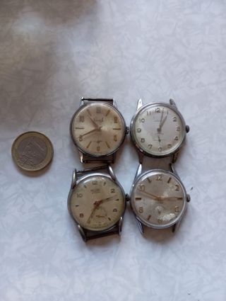 Lote 4 orologi meccanici da uomo
