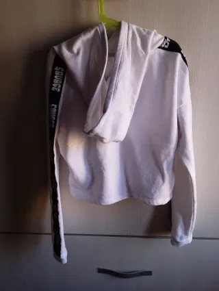 Sudadera con capucha Savage blanca niña