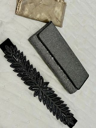 Conjunto bolso y cinturón fiesta