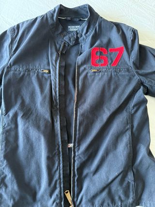 Chaqueta Biker Ralph Lauren Roja y Azul