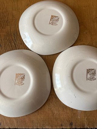 Antichi piatti decorativi con cani