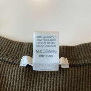 Camiseta verde canalé manga larga Talla M